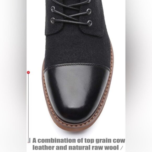 LA MILANO Men\'s‎ STANCE II GENUINE LEATHER UPPER B51712-1 Oxford Boots Size 7 main image 10